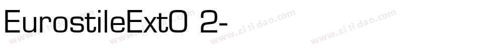 EurostileExtO 2字体转换